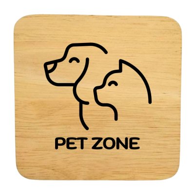 KADStudio ป้ายไม้แท้ DIY ยิงเลเซอร์ 10x10 (K140)