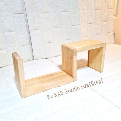 KADStudio ชั้นวางไม้แท้ตัว S มินิมอล (K153)