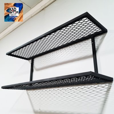 KADStudio ชั้นวางเหล็กขาวติดผนัง ลอฟท์มินิมอล (K167)