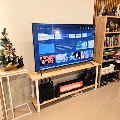 KADStudio ชั้นวางทีวีไม้แท้ 25-70 นิ้ว (K91)