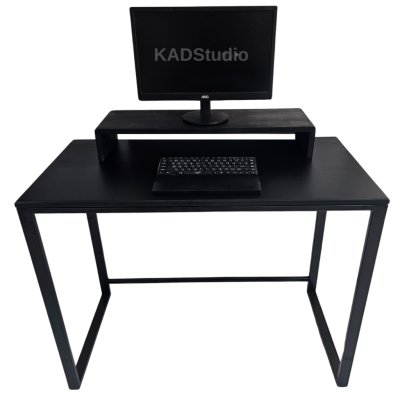 KADStudio โต๊ะคอมไม้แท้ดำ 100 ซม.(K94)