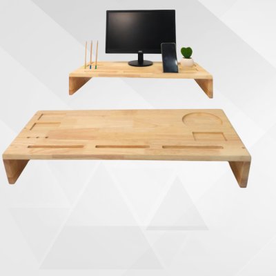 KADStudio ที่วางจอมัลติฟังก์ชันไม้แท้ (K50)