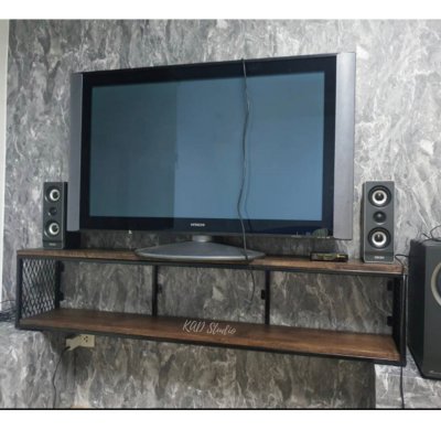 KADStudio ชั้นวางไม้ลอฟท์มินิมอล (K104)