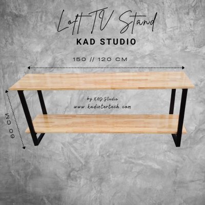 KADStudio ชั้นวางทีวีไม้แท้ 25-70 นิ้ว (K91)