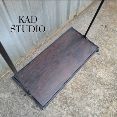 KADStudio ราวแขวนเสื้อผ้ามีล้อเหล็กแข็งแรง (K187)