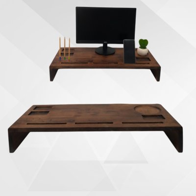 KADStudio ที่วางจอมัลติฟังก์ชันไม้แท้ (K50)