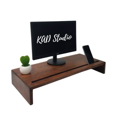 KADStudio ที่วางจอมัลติฟังก์ชันไม้แท้ (K50)