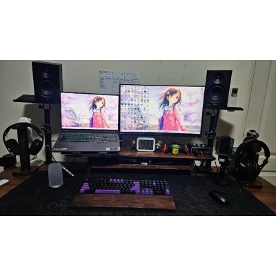 KADStudio ชั้นจอไม้โอ๊ค 2 ชั้น (K48)