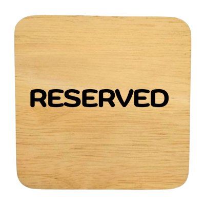 KADStudio ป้ายไม้แท้ DIY ยิงเลเซอร์ 10x10 (K140)