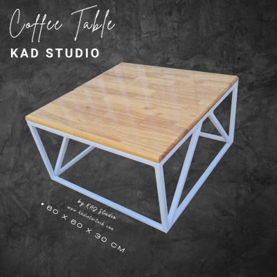 KADStudio โต๊ะกลางโซฟาไม้ใสโมเดิร์น (K145)