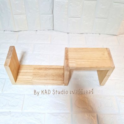 KADStudio ชั้นวางไม้แท้ตัว S มินิมอล (K153)