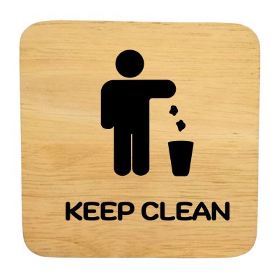 KADStudio ป้ายไม้แท้ DIY ยิงเลเซอร์ 10x10 (K140)