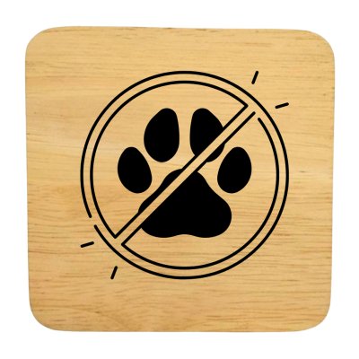 KADStudio ป้ายไม้แท้ DIY ยิงเลเซอร์ 10x10 (K140)