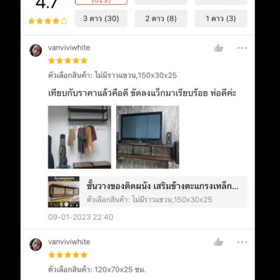 KADStudio ชั้นวางติดผนังไม้ใสวินเทจ (K98)