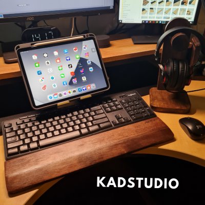 KADStudio ที่พักข้อมือ Palm Rest ไม้แท้สลักชื่อได้ (K87)