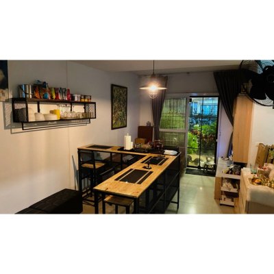 KADStudio ชั้นวางไม้ลอฟท์มินิมอล (K104)