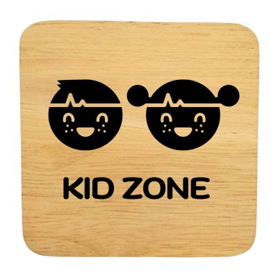 KADStudio ป้ายไม้แท้ DIY ยิงเลเซอร์ 10x10 (K140)