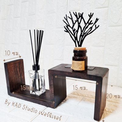 KADStudio ชั้นวาง S ลอฟท์ไม้แท้ (K71)