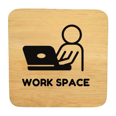 KADStudio ป้ายไม้แท้ DIY ยิงเลเซอร์ 10x10 (K140)