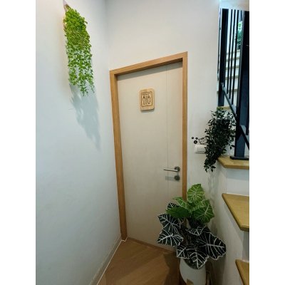 KADStudio ป้ายห้องน้ำไม้แท้มินิมอล (K80)
