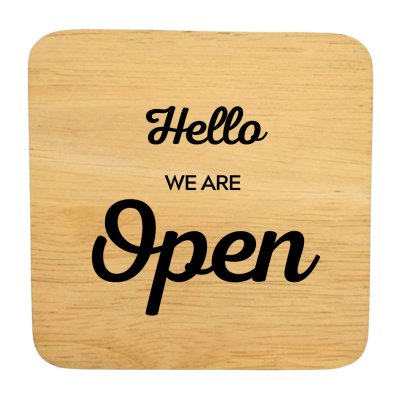 KADStudio ป้ายไม้แท้ DIY ยิงเลเซอร์ 10x10 (K140)