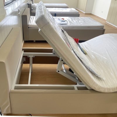 เตียงปรับระดับยกหัว-ท้าย ขนาด 3.5ฟุต บิวต์หุ้มหนัง PVC (เลือกสี ความหนาที่นอนได้)