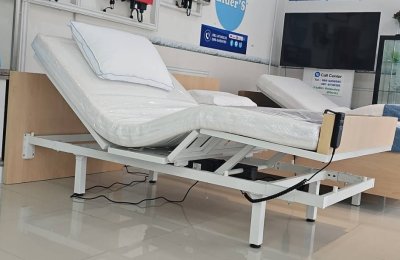 เตียงปรับระดับยกหัว-ท้าย ขนาด 3.5ฟุต ไม่มีบิวต์ด้านข้าง (เลือกความหนาที่นอนได้)