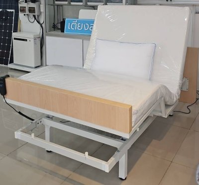 เตียงปรับระดับยกหัว-ท้าย ขนาด 3.5ฟุต ไม่มีบิวต์ด้านข้าง (เลือกความหนาที่นอนได้)