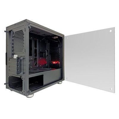 AZZA Micro ATX Mid Tower Tempered Glass Gaming Case  LUMINOUS 110F - Black