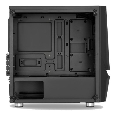 AZZA Micro ATX Mid Tower Tempered Glass Gaming Case  LUMINOUS 110F - Black