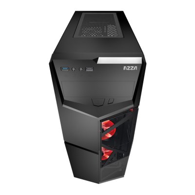 AZZA ATX Mid Tower Tempered Glass Gaming Case GOLEM 221G – Black