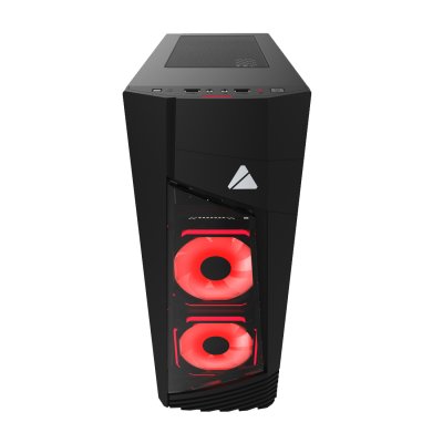 AZZA ATX Mid Tower Tempered Glass RGB Gaming Case BLAZE 231G – Black