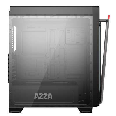 AZZA ATX Mid Tower Tempered Glass ARGB Gaming Case OBSIDIAN 270 with RF Remote - Black