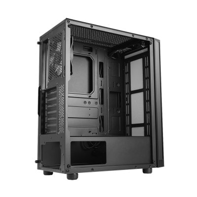 AZZA ATX Mid Tower Tempered Glass ARGB Gaming Case  SPECTRA 280B with 12cm ARGB Fan x 1 – Black