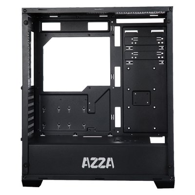 AZZA ATX Mid Tower Tempered Glass ARGB Gaming Case  INFERNO 310DH with RF Remote – Black