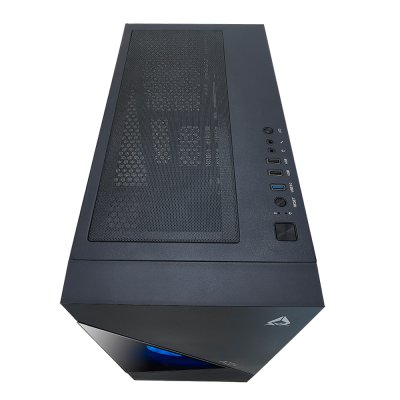 AZZA ATX Mid Tower Tempered Glass ARGB Gaming Case  ECLIPSE 440 with 12cm ARGB Fan x 1 & ARGB Control Board  – Black