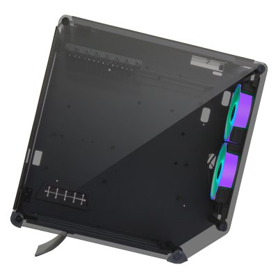 AZZA Innovative Tempered Glass ARGB Computer Case OPTIMA 803 with RF Remote – Black