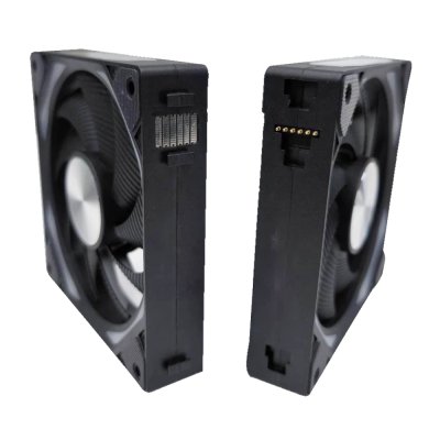 AZZA 120mm Mirror ARGB PWM PC Case Fan GALAXY – Black (Pack3)