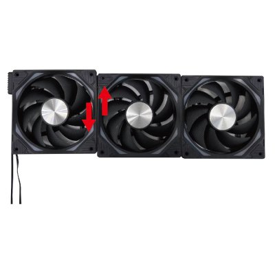 AZZA 120mm Mirror ARGB PWM PC Case Fan GALAXY – Black (Pack3)