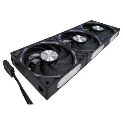 AZZA 120mm Mirror ARGB PWM PC Case Fan GALAXY – Black (Pack3)
