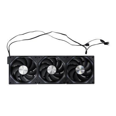 AZZA 120mm Mirror ARGB PWM PC Case Fan GALAXY – Black (Pack3)