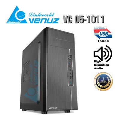 VENUZ ATX Computer Case VC05-1011 & USB3.0 - Black