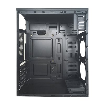 VENUZ ATX Computer Case VC 1609 with RGB LED Strip - Black