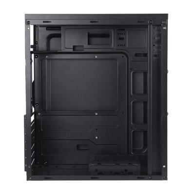 VENUZ ATX Computer Case VC 1917 with RGB LED Strip – Black