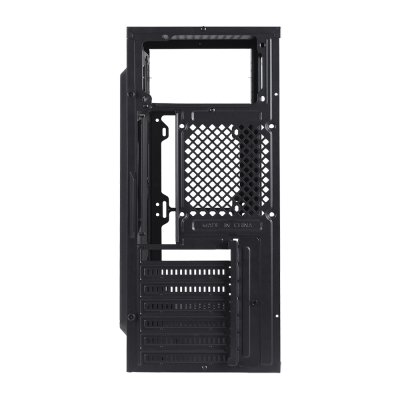 VENUZ ATX Computer Case VC 1918 with RGB LED Strip – Black