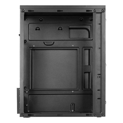 VENUZ micro ATX Computer Case VC 2601 with RGB LED Strip - Black