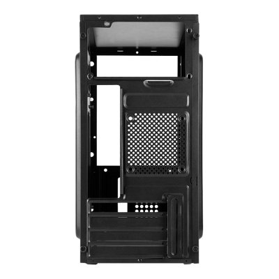 VENUZ micro ATX Computer Case VC 2601 with RGB LED Strip - Black