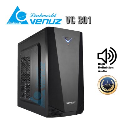 VENUZ ATX Computer Case VC301 – Black