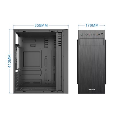 VENUZ ATX Computer Case VC 3232 - Black