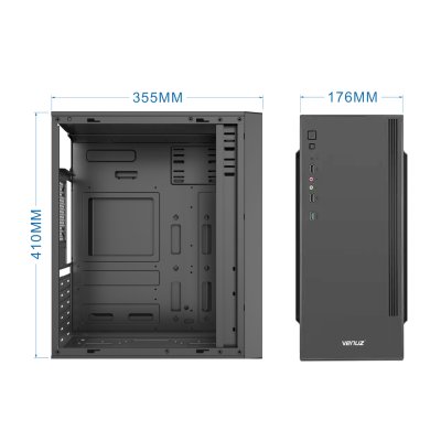 VENUZ ATX Computer Case VC 3233 - Black